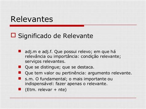 relevante significado-1